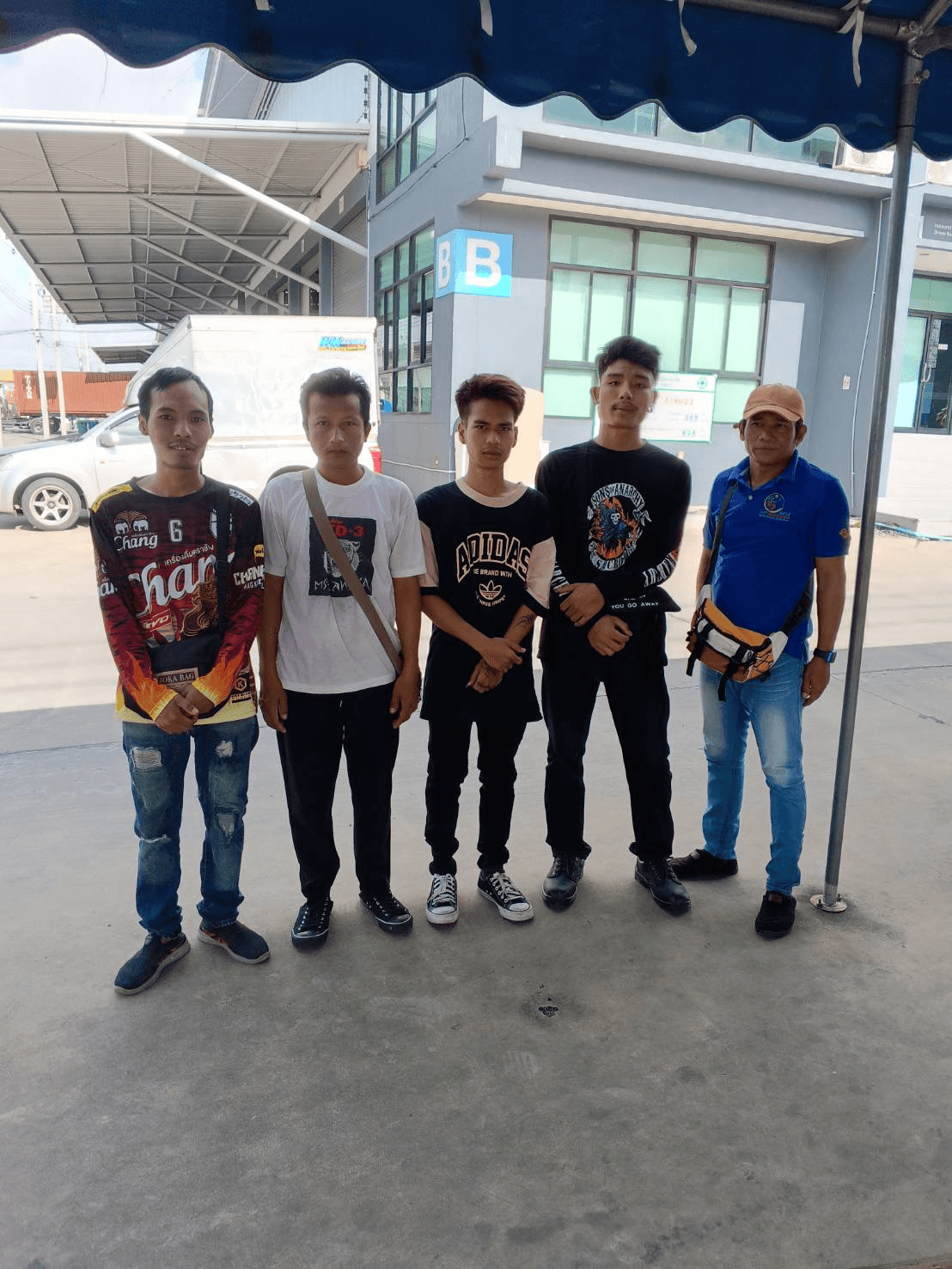 Myanmar warehouse employees