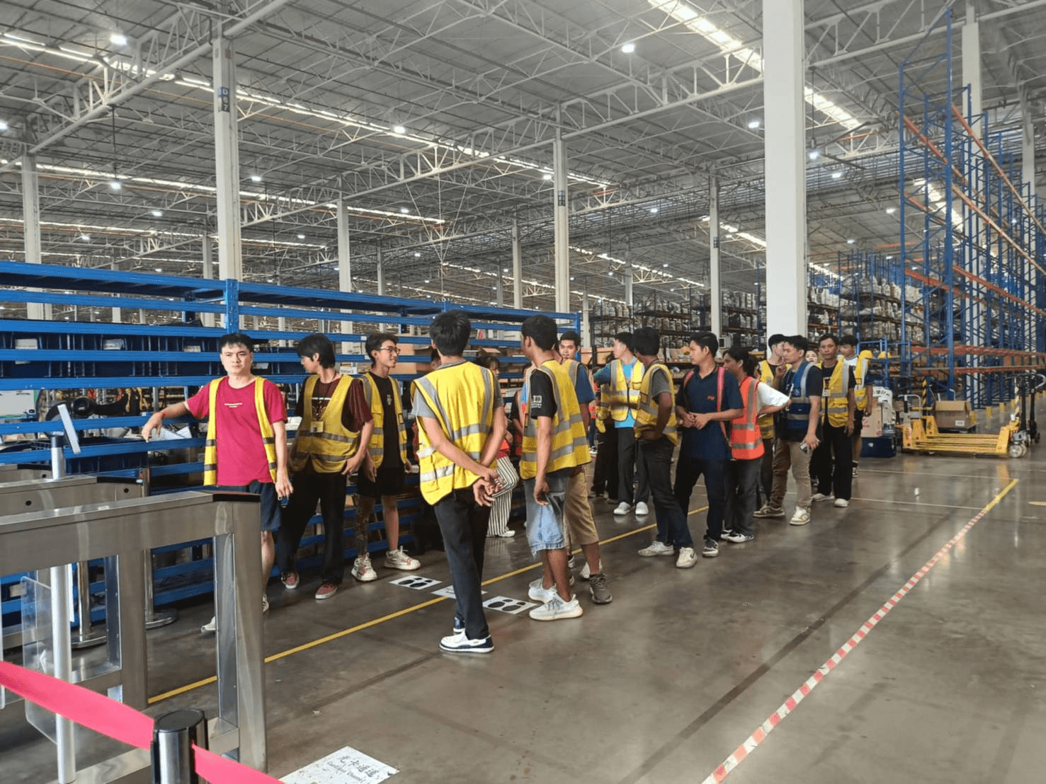 Thai warehouse employees